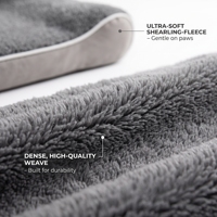 Coussin pour chien et chat de qualité supérieure, confortable, en mousse haute résilience, coton, lavable en machine, chaud, doux, enveloppant, type donut, luxueux