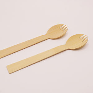 สปอร์คไม้ไผ่ที่เป็นมิตรต่อสิ่งแวดล้อม ใกล้ชิดธรรมชาติ ดีไซน์เฉพาะตัว ทนทาน รักษาความร้อนได้ดี - Product Image 3