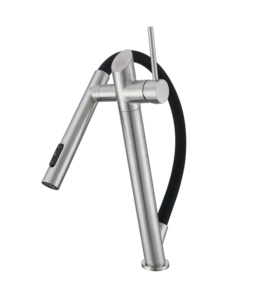 Rubinetto da <span class=keywords><strong>Cucina</strong></span> di Lusso Deao Nero con Design Estraibile, Funzione Doppia Acqua Calda e Fredda, <span class=keywords><strong>Miscelatore</strong></span> per Lavello - Product Image 3