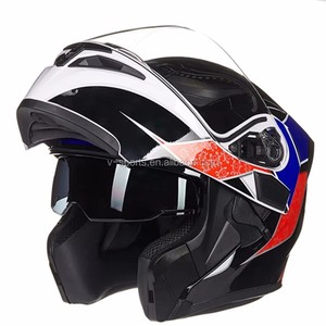 <span class=keywords><strong>Casque</strong></span> de moto modulaire à <span class=keywords><strong>double</strong></span> visière noir mat homologué ECE de haute qualité, vente chaude, Jiekai - Product Image 3