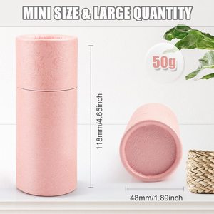 Emballage cosmétique en carton kraft recyclé blanc, brun, noir, tube en papier pour flacon de 10 ml, 20 ml, 30 ml, 50 ml, 100 ml - Product Image 2