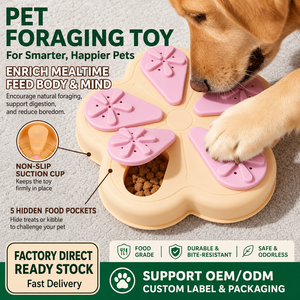 Jouet distributeur de nourriture pour animaux avec ventouse, <span class=keywords><strong>puzzle</strong></span> durable en silicone pour dissimuler les friandises, pour chiens et chats, soulagement de l'anxiété - Product Image 1