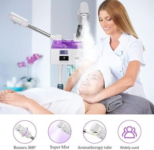 Máquina de Vapor Facial para Hidroterapia de Salón de Belleza, Limpieza de Poros, Doble Tubo, Pulverizador Frío y Caliente - Product Image 6