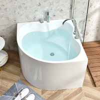 Baignoire triangulaire autoportante de style japonais de 0.8 à 1m de profondeur pour adultes, siège de bain moderne pour petite maison, vente en gros pour salles de bain modernes