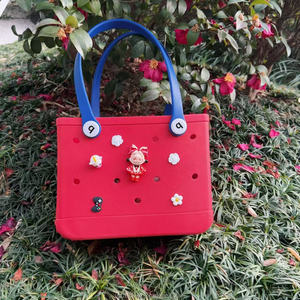 Bolso de mano de silicona Eco-Jelly, cesta de compras, bolso impermeable de Eva para mujer, dos bolsos de playa plegables, Popular, pantano para mujer G - Product Image 4