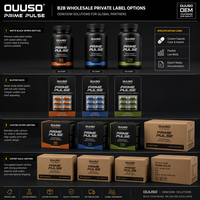 Capsules OUUSO Prime Pulse Max Stamina & Energy pour l'amélioration de la forme physique sportive, stimulation de l'endurance et de la vitalité masculine