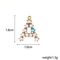 Breloques en acier inoxydable permanent D490, lettres de l'alphabet anglais, perles, pendentifs, colliers, bracelets, boucles d'oreilles, accessoires