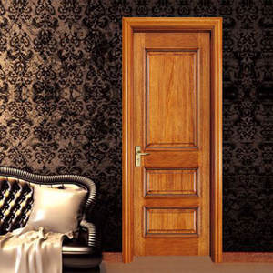 Porte d'entrée en verre, en bois massif, Design <span class=keywords><strong>de</strong></span> grande qualité, intérieur d'entrée - Product Image 3