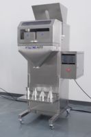 Machine de remplissage semi-automatique pour aliments pour chiens/graines/noix en conserve/sacs/bouteilles, facile à utiliser