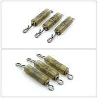 HIRISI Karpfenangel-Zubehör 3-teiliges Sicherheits-Bleiclips-Set mit QC-Wirbel und Verschluss für Karpfenrig und Karpfenangeln