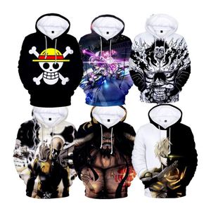 99 Styles de Costumes Personnalisés Luffy Zoro One Punch Man Puella Magi Madoka Magica Sword Art Online Anime Hommes Sweats à Capuche - Product Image 1