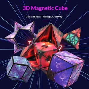 Venta al por Mayor de Cubo Mágico Magnético Geométrico 3D, Versátil, <span class=keywords><strong>Infinito</strong></span>, Juguete Magnético Alienígena, Serie Cielo Estrellado, Juguetes Antiestrés - Product Image 3