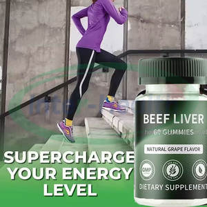 Ausreson Organic Grass Fed Beef Liver Gummies Suplemento Halal Vitamin a B12 Beef Liver Gummies - Product Image 3