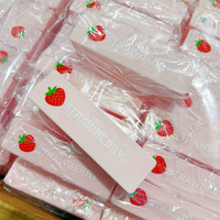 Jouets Squishies en PU doux à remontée lente en forme de bâtonnets de fraises mignons