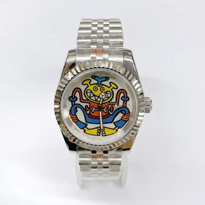 Nouvelle montre-bracelet numérique à mouvement japonais NH35 améliorée, boîtier rectangulaire en plastique et cristal de silicone, résistance à l'eau 3 BAR - Product Image 4