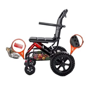 Foldable Wheelchair Mobility Scooter Portable Shopping Basket for Elderly Seniors German-Made Handicapped Scooter - Product Image 2