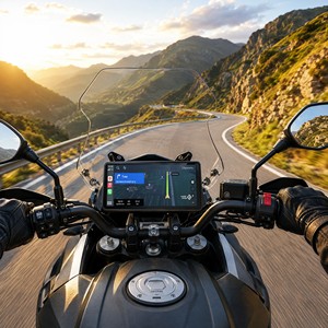 Navigatore GPS per <span class=keywords><strong>Moto</strong></span> con Visione Notturna, Schermo 6.25 Pollici, Wireless Carplay Android Auto, Impermeabile IP67, Touch Screen, Doppia Dash Cam Registratore - Product Image 4