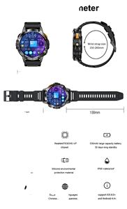 Nouvelle montre intelligente YiQungo K65, moniteur de fréquence cardiaque, suivi du sommeil, écran AMOLED, étanche IP68, autonomie de 5 à 10 jours, répondre aux appels - Product Image 6