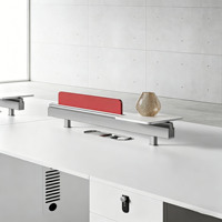 Meubles de bureau modulaires ouverts modernes, postes de travail extensibles pour 2 à 6 personnes