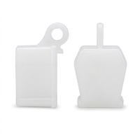 Tête de joint d'étanchéité pour rail de rideau, rail de guidage en forme de I, accessoire d'étanchéité de style ancien, rail droit en plastique, embout d'accessoire en plastique