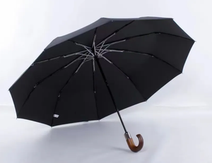 Parapluie pliant de luxe minimaliste, protection anti-UV, protection contre la pluie, en polyester, pour les affaires - Product Image 2