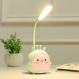 Lampe de nuit LED rechargeable par USB, pliable, protectrice pour les yeux, lampe de table avec lumière colorée, lampe de bureau créative et mignonne en forme de dessin animé - Product Image 6