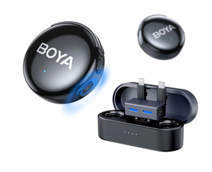 Boya boyalink3 Mini Lavalier Micro không dây thu kép ai giảm tiếng ồn dài khoảng cách truyền Micro mini - Product Image 1