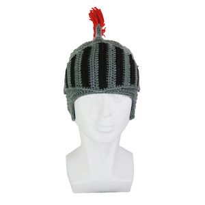 Gorro de punto Rasta hecho a mano, gorros cálidos de invierno para <span class=keywords><strong>Barba</strong></span>, gorros divertidos, gorro de casco de punto de caballero original - Product Image 6