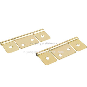 Ba-lá bi-gấp cửa bản lề màn trập không-lỗ mộng nội thất phần cứng bản lề <span class=keywords><strong>3</strong></span> <span class=keywords><strong>1</strong></span>/<span class=keywords><strong>2</strong></span> "Cờ ba lá Brass mạ bản lề - Product Image 2