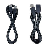 Kabel Ekstensi USB2.0 2/4 Core USB Male to Male/Male to Female untuk Catu Daya & Transfer Data PC Desktop Laptop, Komputer