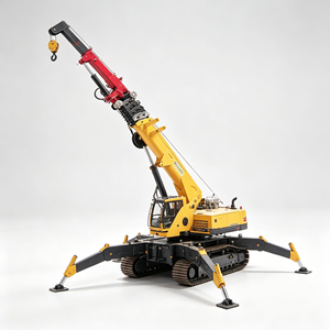 Minigrúa Araña de 3, 5, 8 y 10 Toneladas con Pluma Telescópica, Rotación de 360°, Elevación Hidráulica de 14m y Brazo Auxiliar - Product Image 4