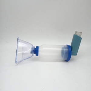 <span class=keywords><strong>Chambre</strong></span> <span class=keywords><strong>d</strong></span>'<span class=keywords><strong>inhalation</strong></span> jetable en PVC de qualité médicale pour enfants, 220 ml, <span class=keywords><strong>avec</strong></span> <span class=keywords><strong>valve</strong></span>, dispositif <span class=keywords><strong>d</strong></span>'asthme, espaceur CE - Product Image 3