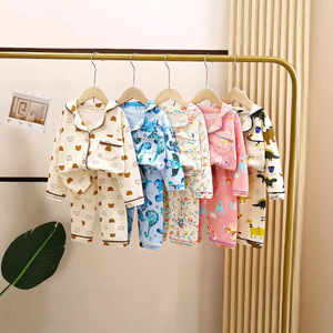 <span class=keywords><strong>Pigiama</strong></span> per Bambini 100% Cotone/Modello Primavera/Autunno Maniche Lunghe <span class=keywords><strong>con</strong></span> Stampa, Traspirante e Caldo, Set Loungewear per Ragazzi e Ragazze - Product Image 1
