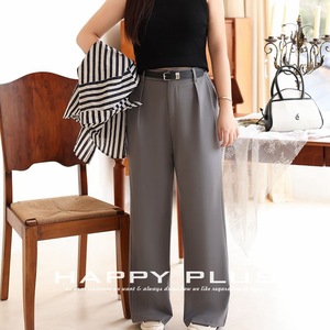 Ensemble trois pièces pour femmes Runqi, veste noire, pantalon gris, chemise rayée, tissu crêpe, tenue de bureau décontractée - Product Image 3