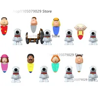 Figuras de Acción de Family Guy, Peter, Bloques de Construcción, Mini Figuras de Plástico, Juguete de Construcción de 40 Piezas, Rompecabezas, Regalo para Mayores de 14 Años