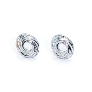 Boucles d'oreilles tendance en acier inoxydable 316L avec placage or PVD, durables et résistantes - Product Image 1