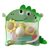 Grand sac de rangement pour jouets pour enfants ventouse transfrontalière dessin animé maille bain suspendu organisateur pour salle de bain jouets coffres organisateurs