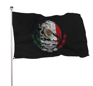 Drapeau mexicain 3x5 pieds, polyester durable pour extérieur, <span class=keywords><strong>tapisserie</strong></span> Mexique, couleurs vives, résistant à la décoloration, simple face avec œillets en laiton - Product Image 3