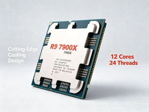 ซีพียูเกมมิ่งรุ่นใหม่ R9 7900X ปี 2026 แบบถาด 7900X 7900X สำหรับเดสก์ท็อปเกมมิ่ง ซีพียูสำหรับใช้งานทั่วไป ไม่มีพัดลมระบายความร้อน - Product Image 4