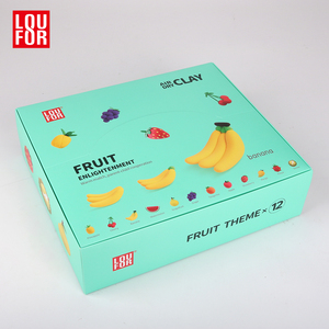 Kit <span class=keywords><strong>de</strong></span> <span class=keywords><strong>Arcilla</strong></span> <span class=keywords><strong>de</strong></span> Secado al Aire con Forma <span class=keywords><strong>de</strong></span> Frutas para Niños, Set <span class=keywords><strong>de</strong></span> <span class=keywords><strong>Arcilla</strong></span> para Modelar <span class=keywords><strong>de</strong></span> 12 Colores, Juguetes Educativos <span class=keywords><strong>de</strong></span> Arte y Manualidades No Tóxicos para Niños - Product Image 3