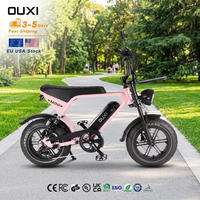 Vélo électrique OUXI V8 Mini 16 pouces à pneus larges, 36V 250W/350W, frein hydraulique, pour adultes et adolescents, disponible en entrepôt étranger