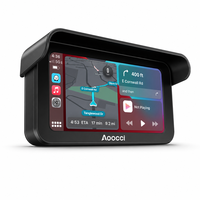 Aoocci C6 Pro 6.25" Layar Sentuh Kamera Motor FHD 1080P Lensa Ganda Nirkabel Android Auto Navigasi Perekam Video