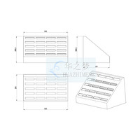 Présentoirs de carrelage céramique sur mesure pour bureau, supports d'échantillons de pierre et quartz, présentoirs de sol en bois pour salle d'exposition