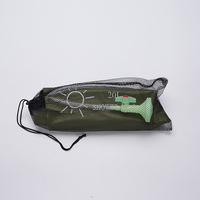 Sac de Douche Multifonctionnel Type Sac à Dos Grande Capacité 20L en PVC, Conception Résistante au Vent pour Camping, Sac d'Eau Souple Portable et Pliable