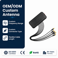 Antenne Combo Industrielle 8-en-1 5G 4G LTE GPS WiFi MIMO Verticale Extérieure IP67 Gain 12DBI Connecteur 50 Ohms Prise en Charge OEM ODM