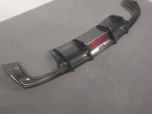 Sợi Carbon Phía Sau Bumper Lip Với LED Đối Với <span class=keywords><strong>Audi</strong></span> A3 S3 <span class=keywords><strong>8V</strong></span> Nâng Cấp KB Phong Cách Phía Sau Khuếch Tán 2014-2019 - Product Image 3