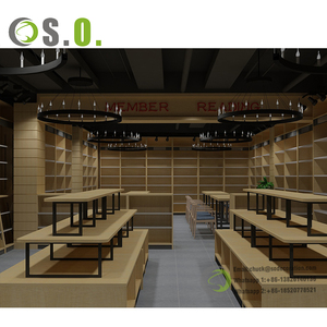 Bán Buôn Gỗ Cuốn Sách Cửa Hàng Trưng Bày Giá Văn Phòng Phẩm Cửa Hàng Thiết Kế Nội Thất Showcase - Product Image 4