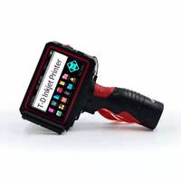 Impresora de inyección de tinta portátil de fuente grande de 50mm, paños de silicona de cuero, máquina impresora de pared de papel de Metal, codificador QR con fecha de caducidad
