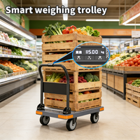 Robot AGV intelligent à navigation par code QR, capacité de charge de 300 kg, véhicule à guidage automatique pour la logistique d'entrepôt et la manutention des matériaux