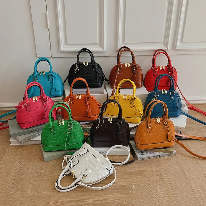 Wholesales bolsa feminina de couro, bolsa feminina feita em couro, estilo carteiro e bolsa de mão e de mão de luxo, 2022